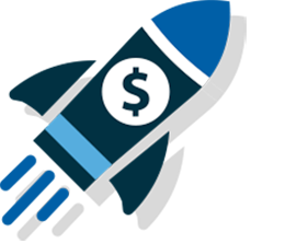 Equify Financial revolver finance = rocket icon