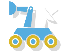 Machine tools icon: Satellite